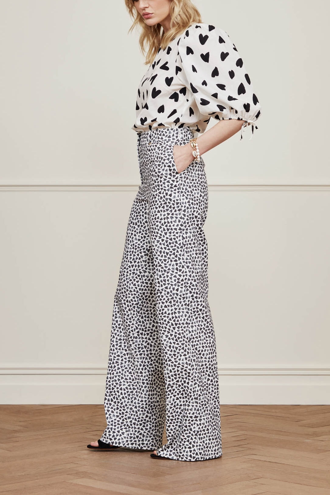 City Wide Leg Trousers Fabienne chapot - second hand