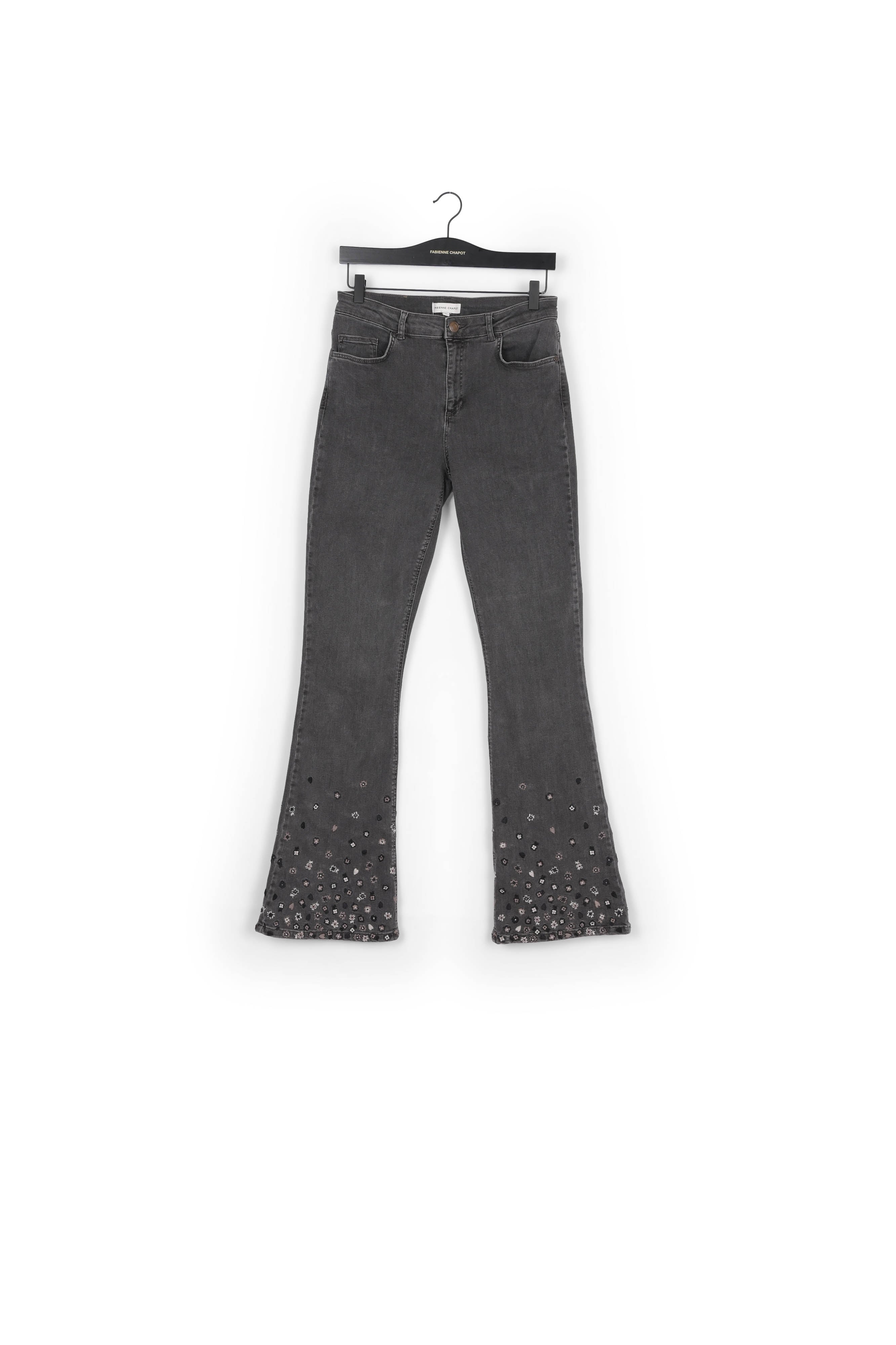 Eva Denim Flare Embro Trousers Fabienne chapot - second hand
