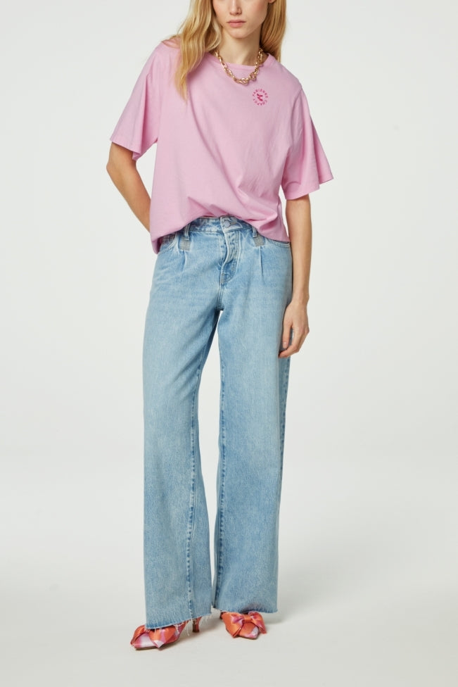 Fay Poem Pink T-shirt Fabienne chapot - second hand