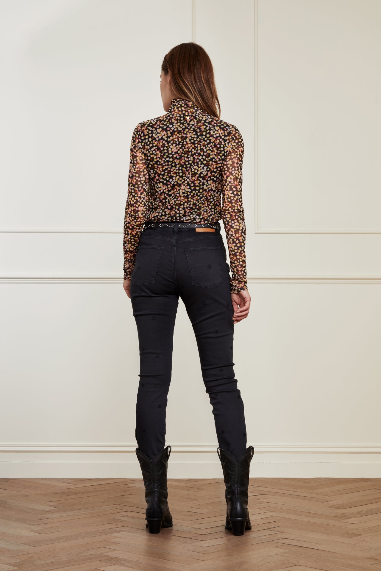 Eva Slim Embro Trousers Fabienne chapot - second hand