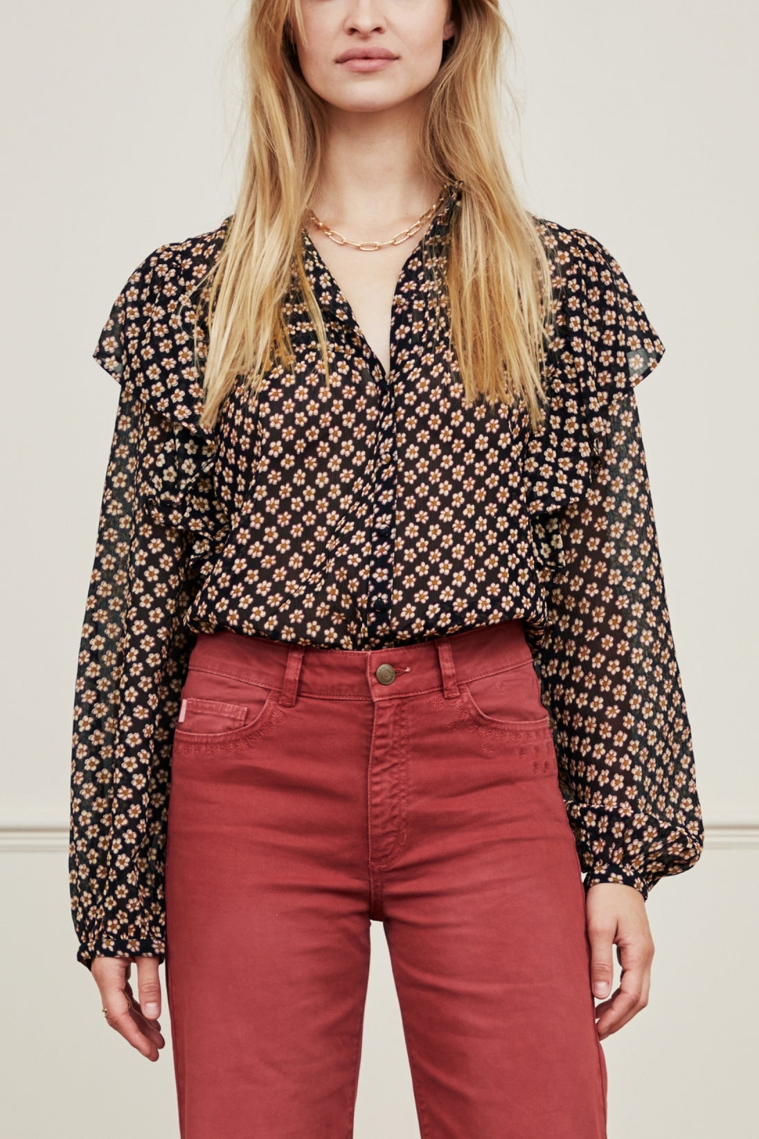 Bibi Long Sleeve Blouse Fabienne chapot - second hand