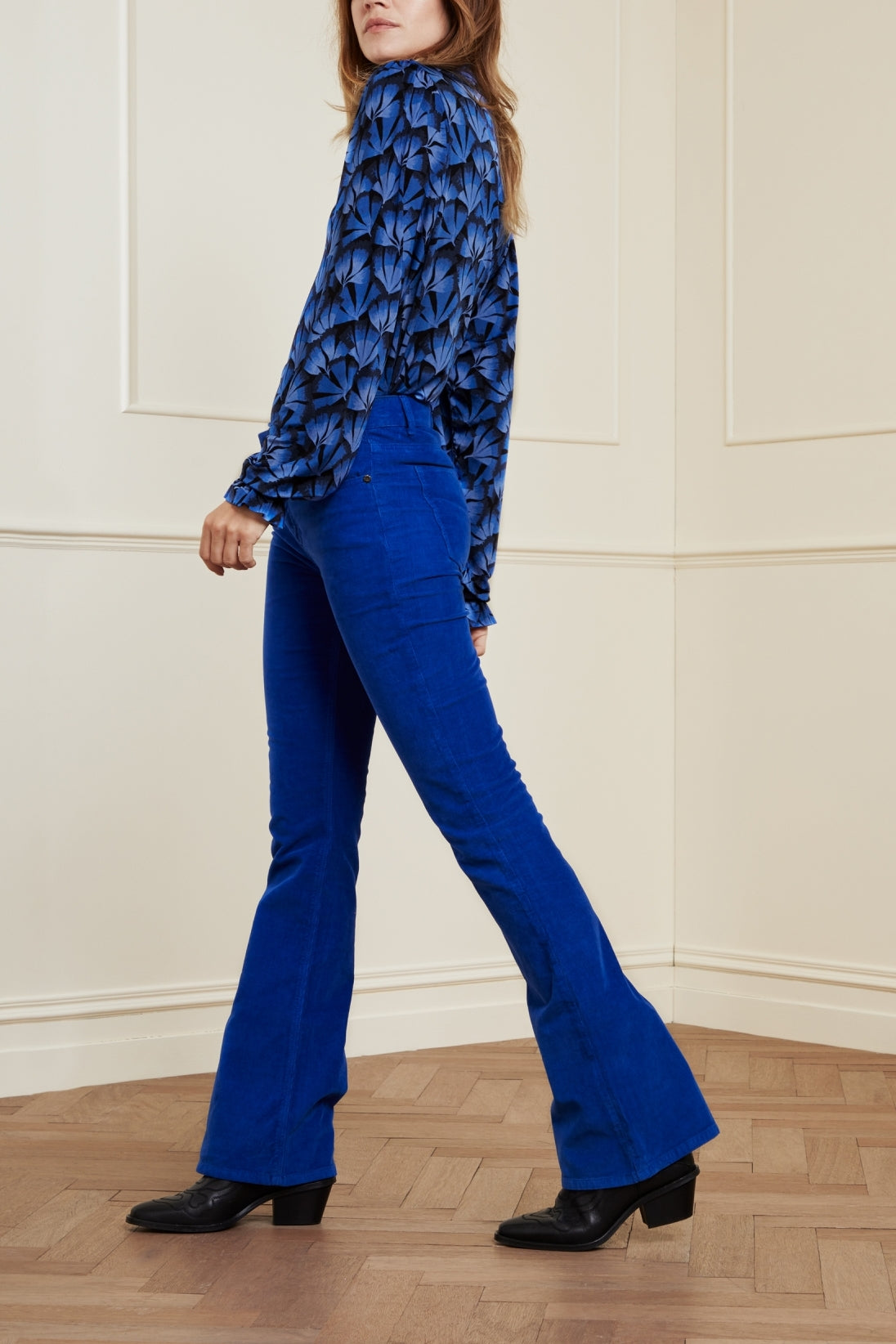 Eva Corduroy Flare Trousers Fabienne chapot - second hand