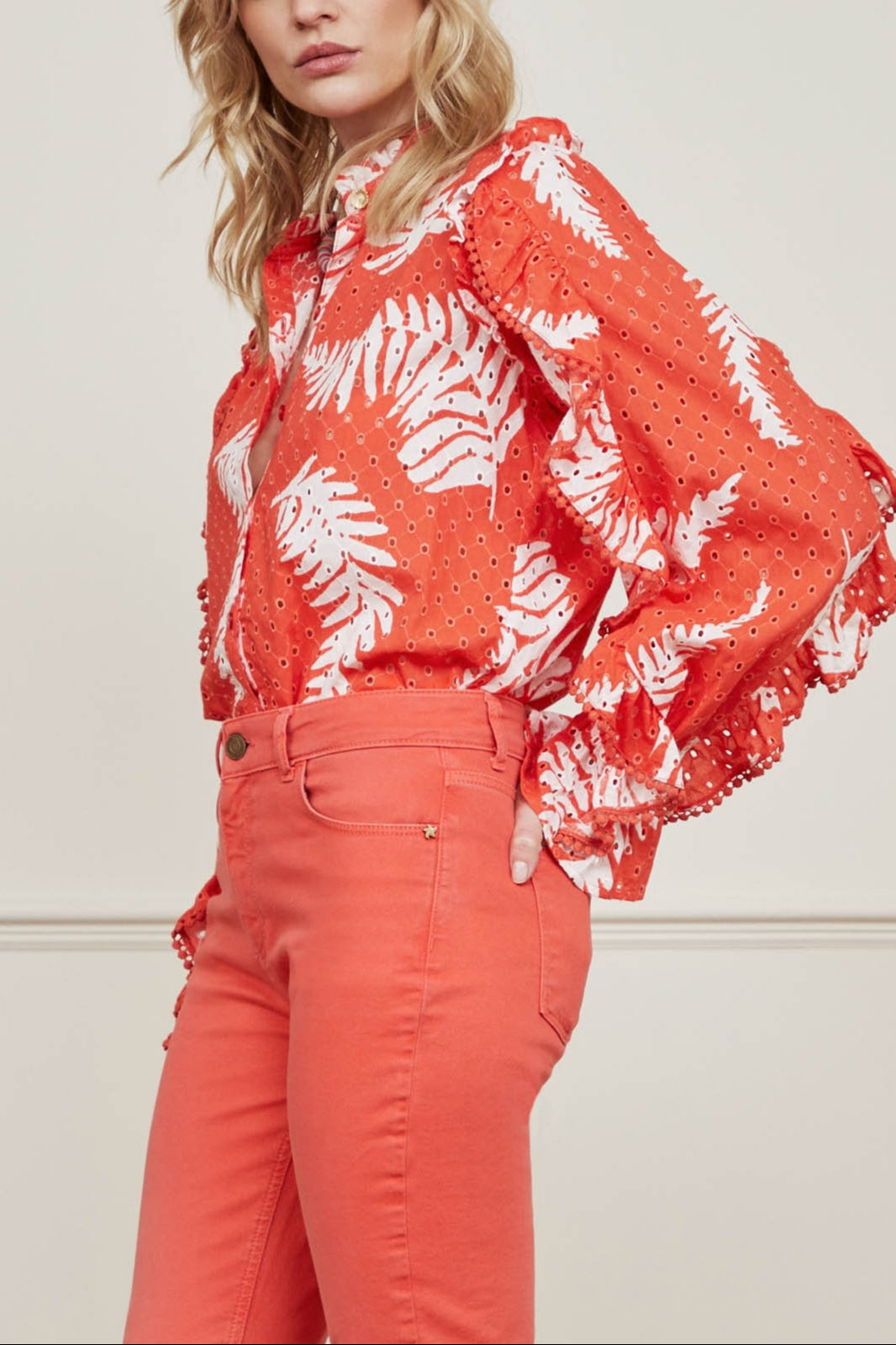 Josie Broderie Blouse Fabienne chapot - second hand