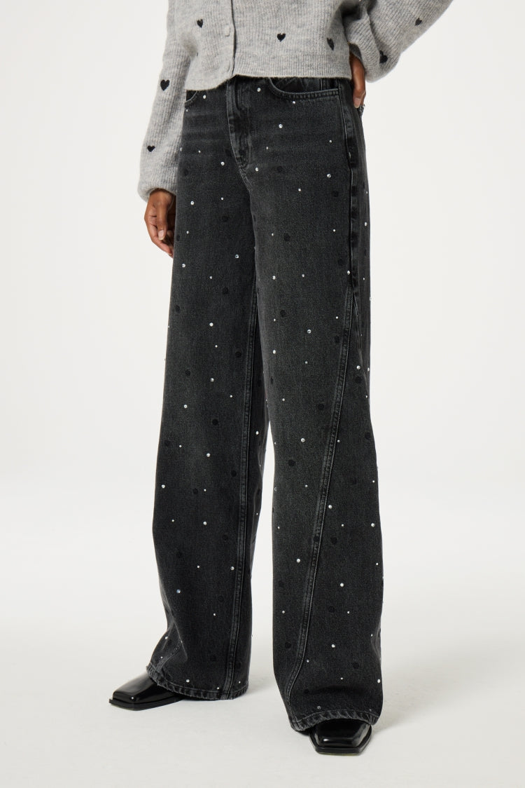 Bonnie Wide Leg - Rhinestone Fabienne chapot - second hand