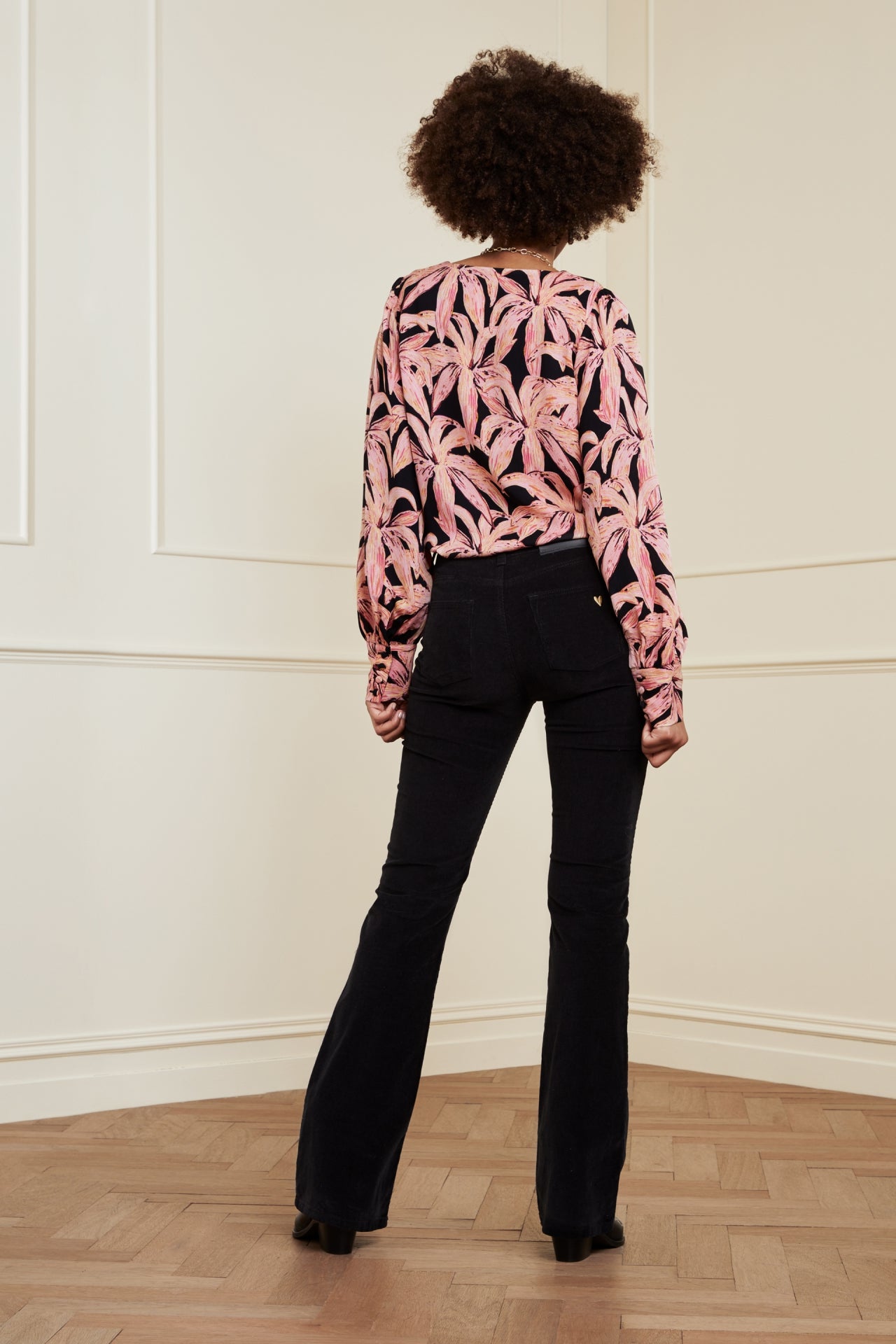 Eva Corduroy Flare Trousers Fabienne chapot - second hand