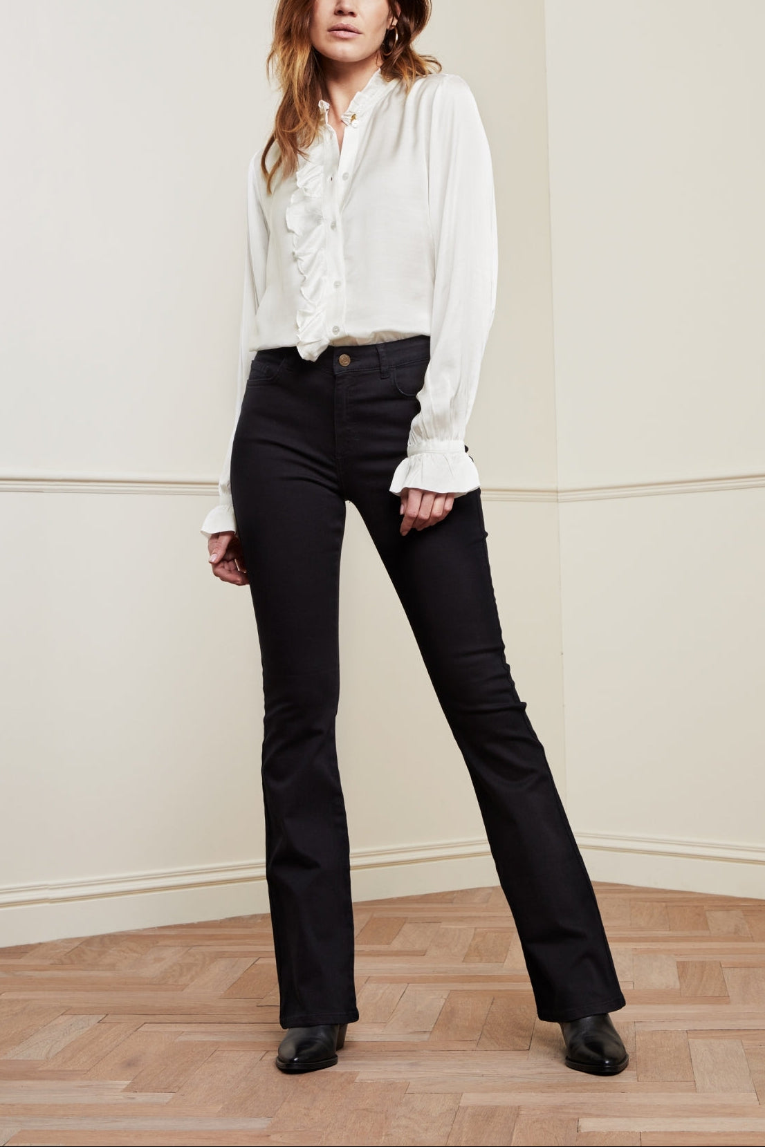Eva Solid Flare Trousers Fabienne chapot - second hand