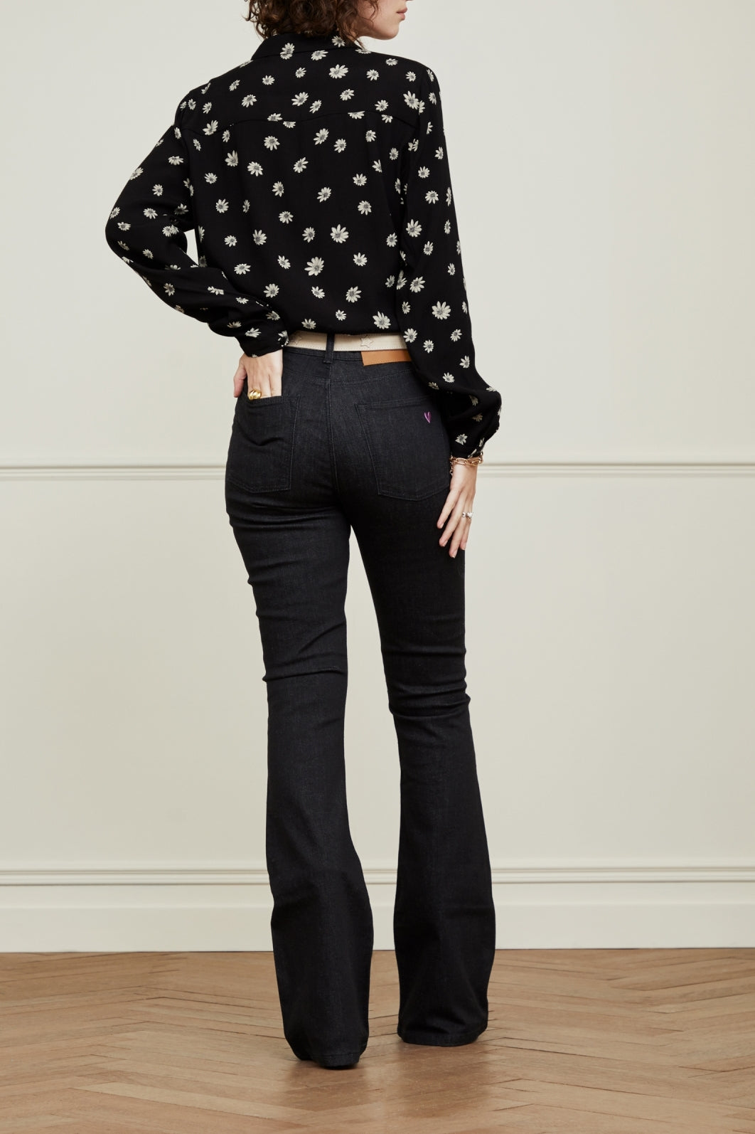 Eva Denim Flare Trousers Fabienne chapot - second hand