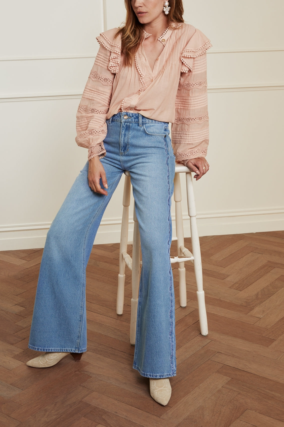 Thea Wide Leg Trousers Fabienne chapot - second hand