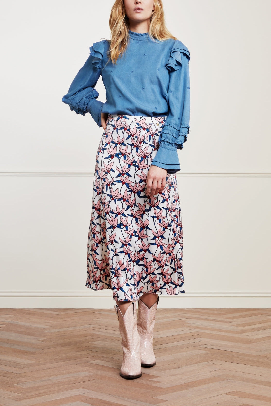 Leo Indy Frill Top Fabienne chapot - second hand
