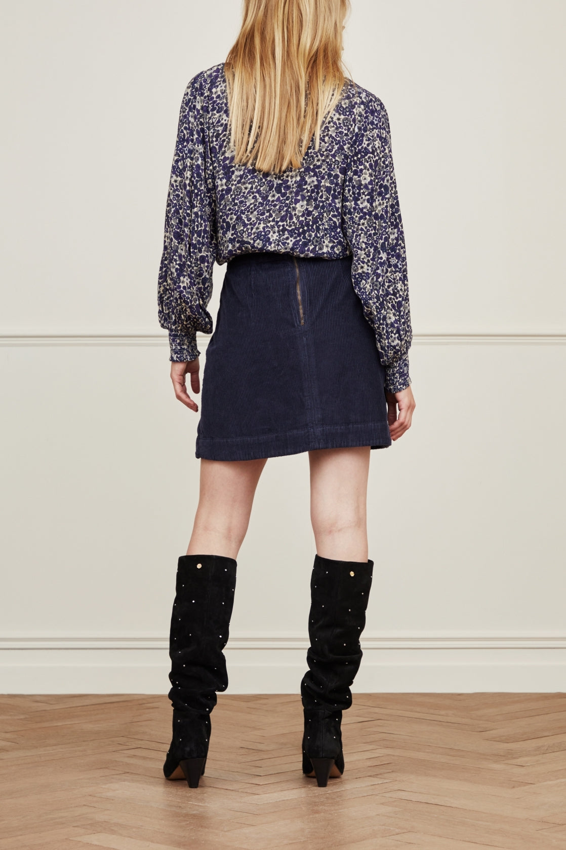 Vivian wide cord Skirt Fabienne chapot - second hand