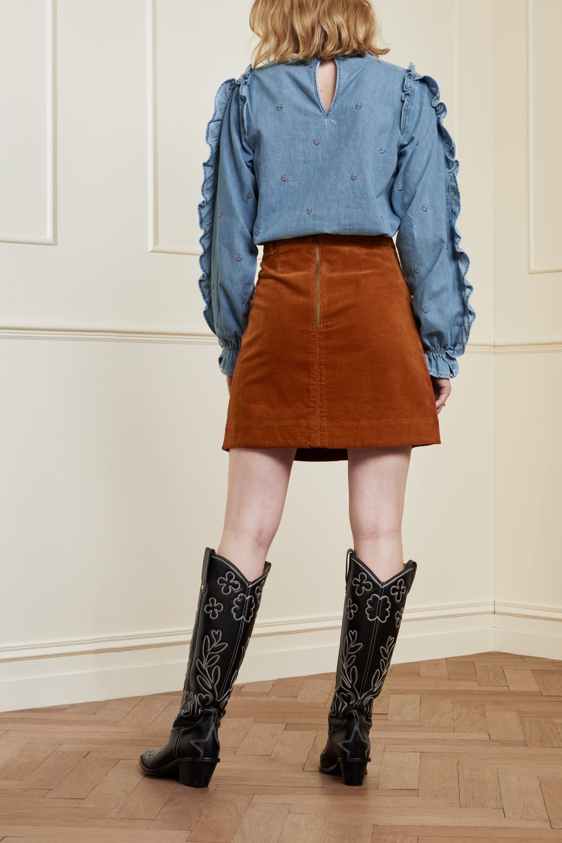 Victoria Solid Skirt Fabienne chapot - second hand