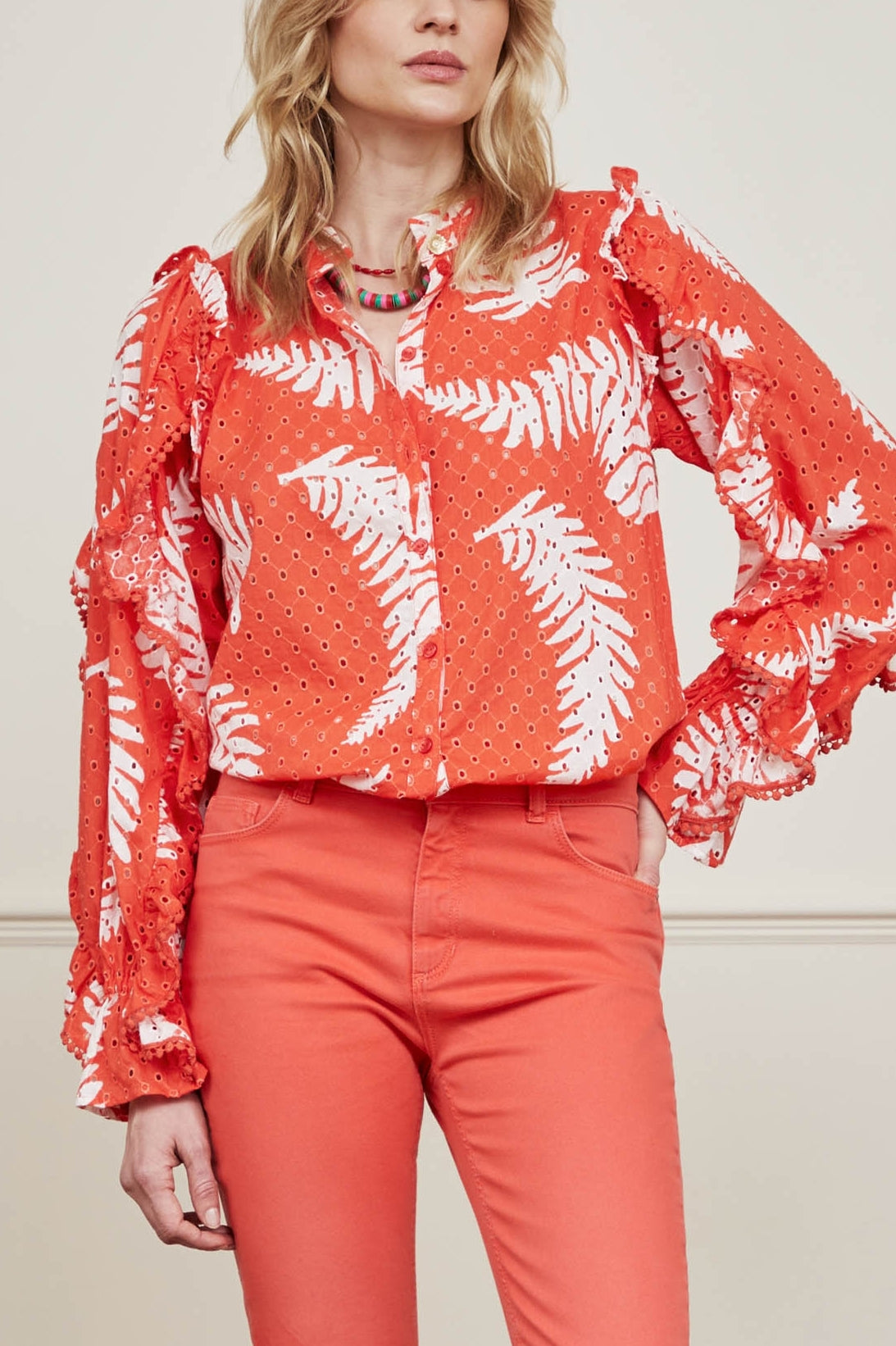 Josie Broderie Blouse Fabienne chapot - second hand