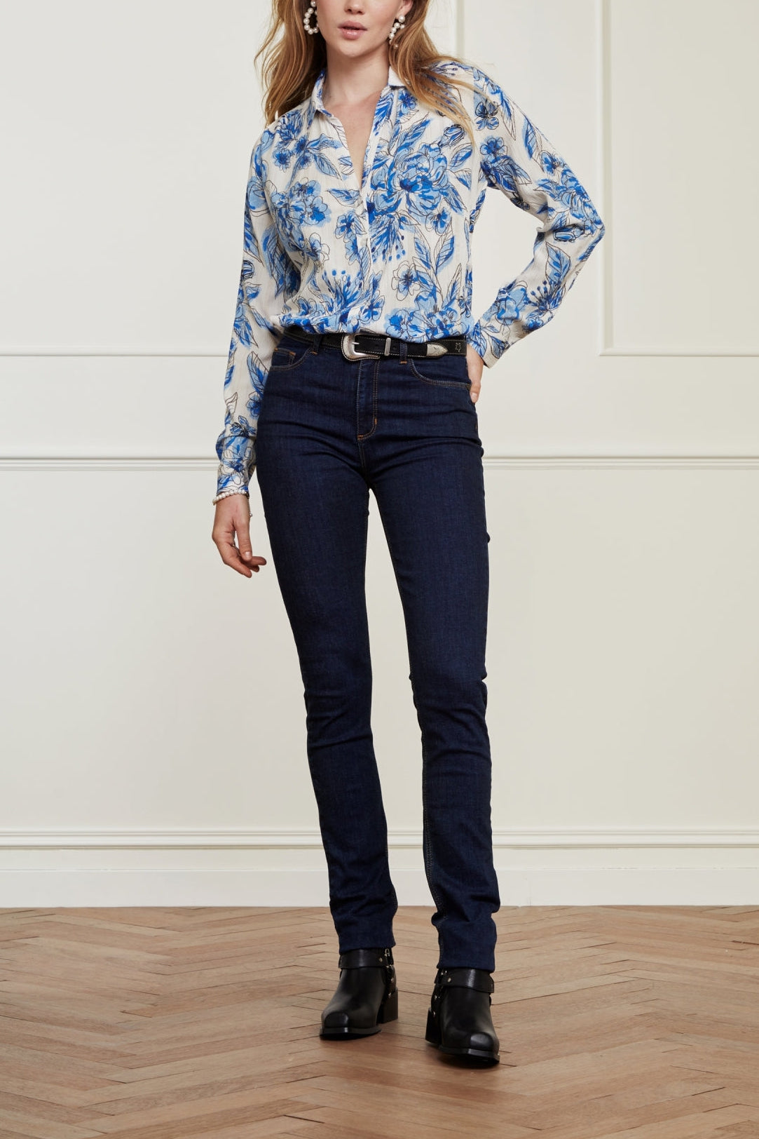 Eva Denim Slim Trousers Fabienne chapot - second hand