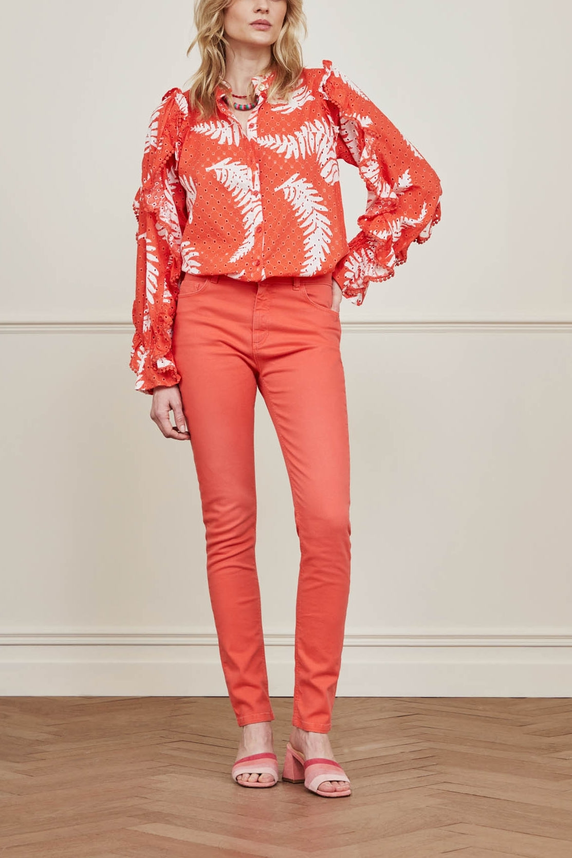 Josie Broderie Blouse Fabienne chapot - second hand