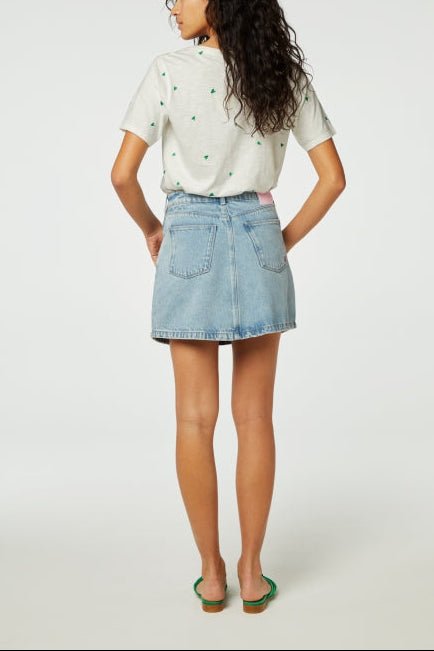 Phil V-neck Green Heart T-shirt Fabienne chapot - second hand