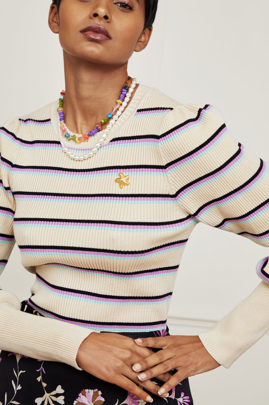 Sanne Puff Sleeve Pullover Fabienne chapot - second hand