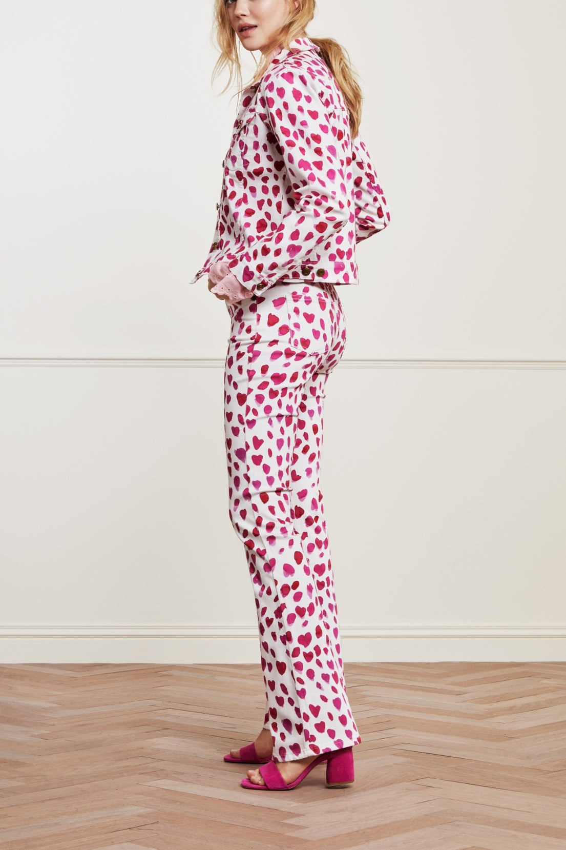 Eva Printed Flare Trousers Fabienne chapot - second hand