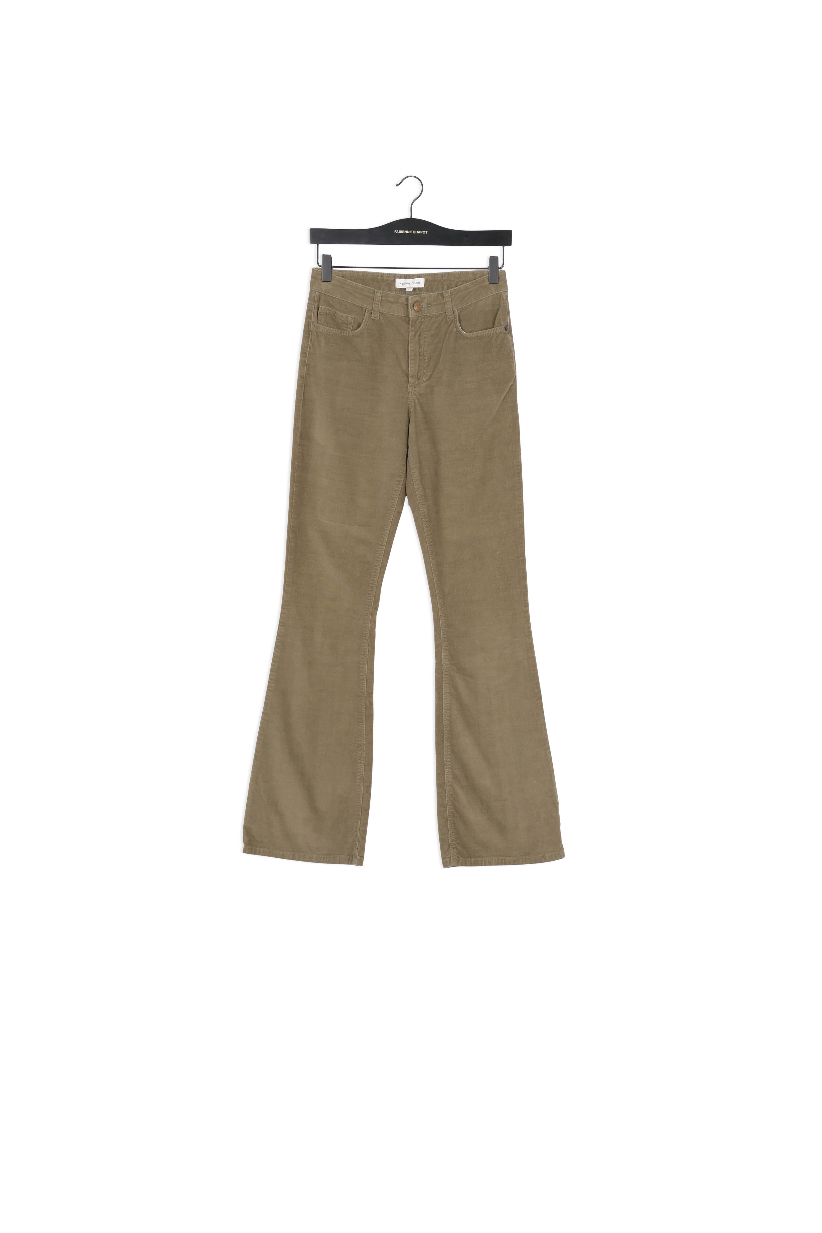 Eva Corduroy Flare Trousers Fabienne chapot - second hand