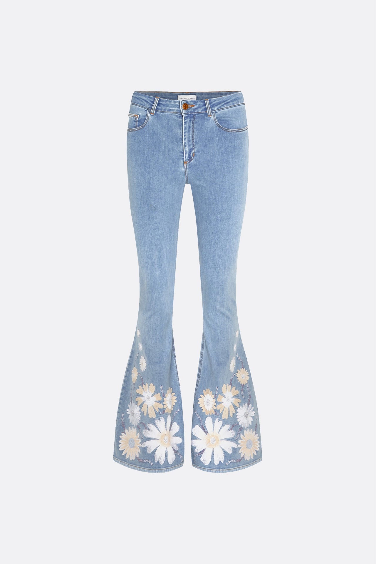 Eva Denim Extra Flare Embro Trousers Fabienne chapot - second hand