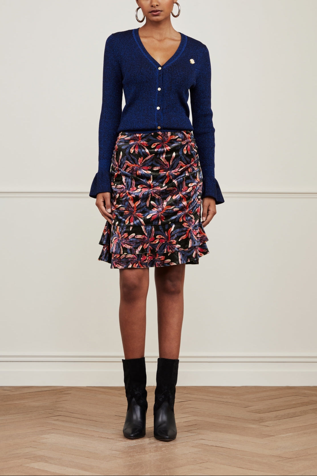 Izzy Velvet Skirt Fabienne chapot - second hand