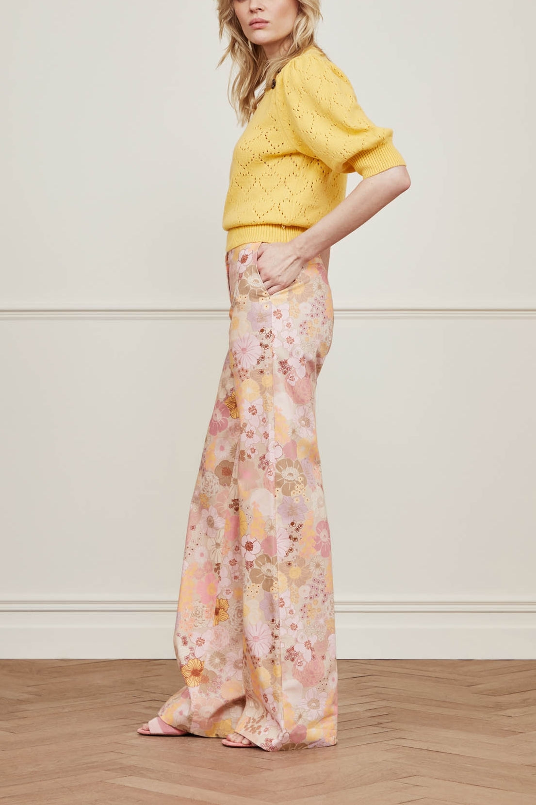 City Wide Leg Trousers Fabienne chapot - second hand