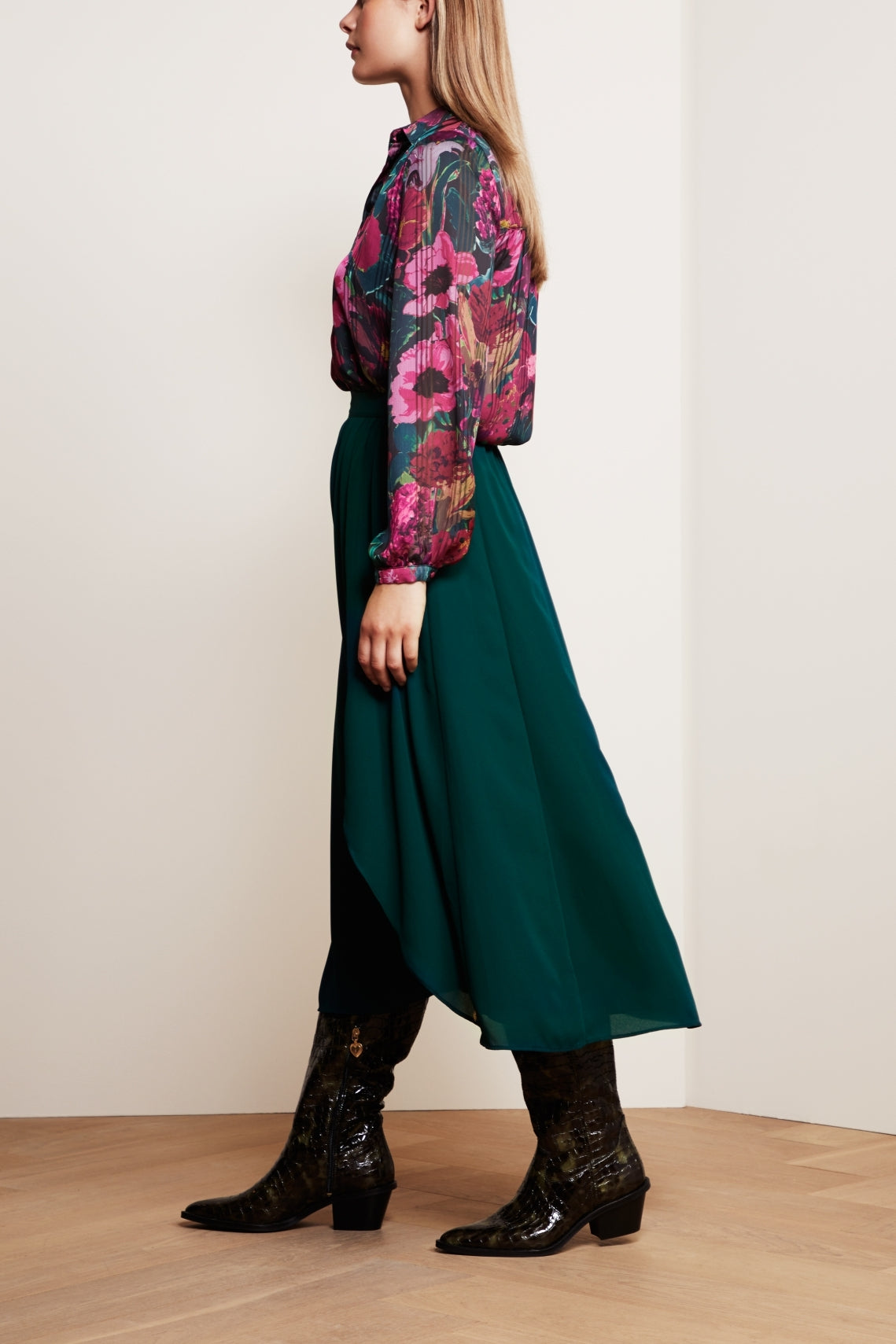 Georgetta Solid  Skirt Fabienne chapot - second hand