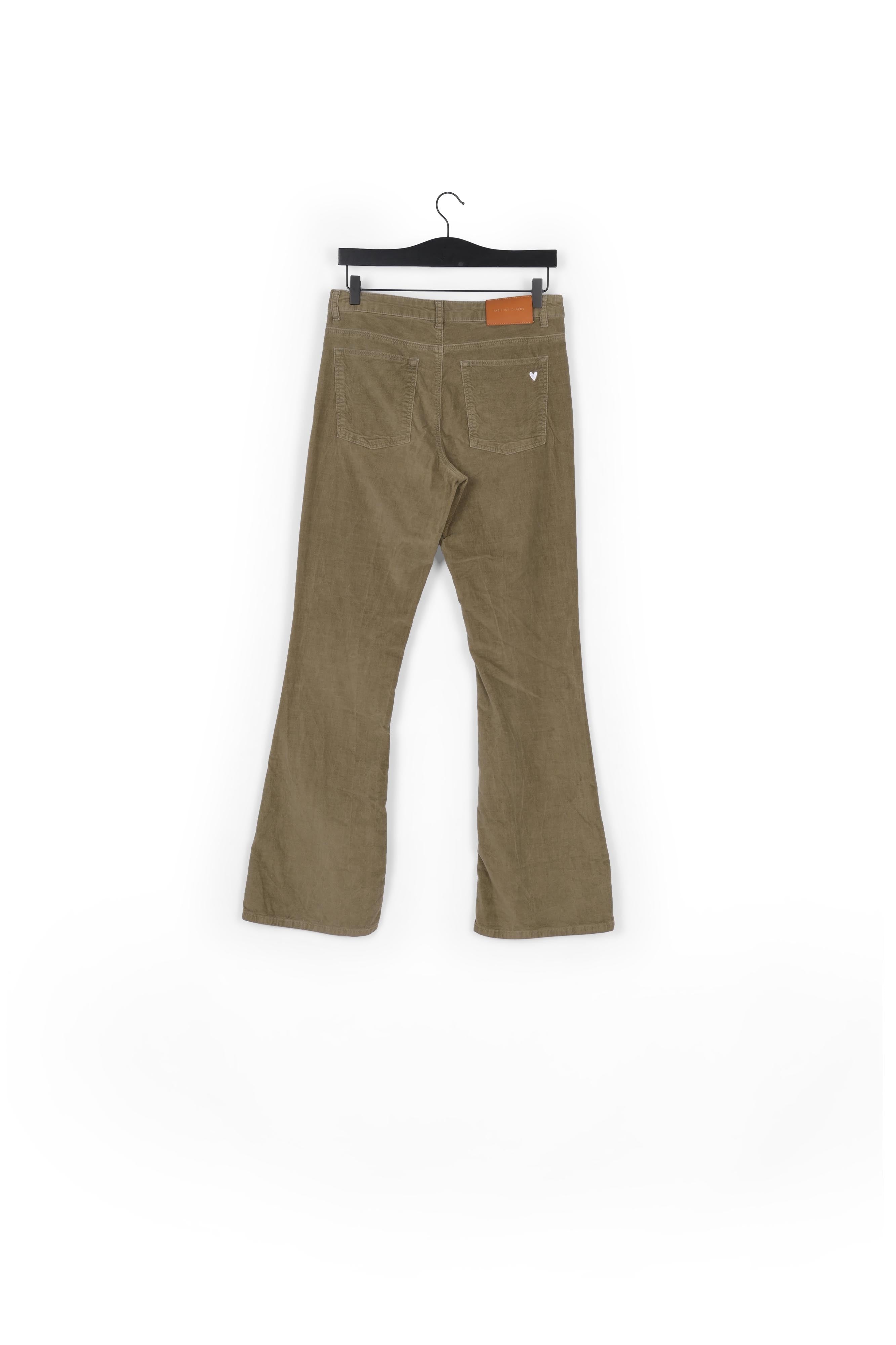 Eva Corduroy Flare Trousers Fabienne chapot - second hand