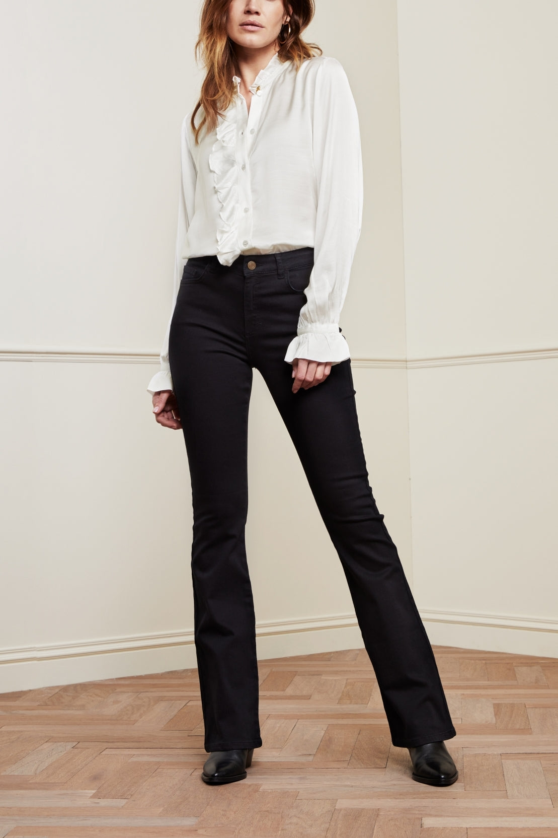 Eva Solid Flare Trousers Fabienne chapot - second hand