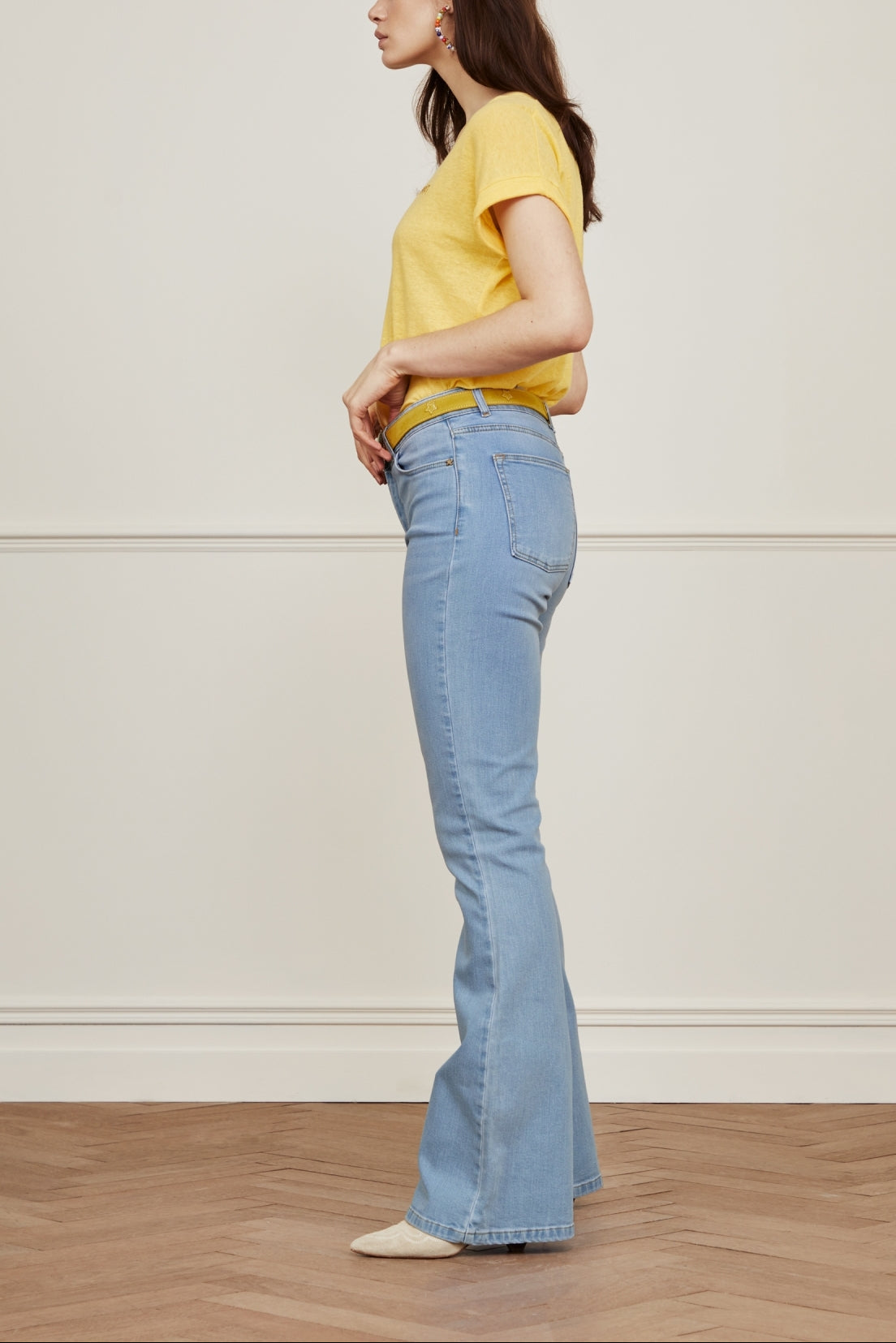 Eva Denim Flare Trousers Fabienne chapot - second hand