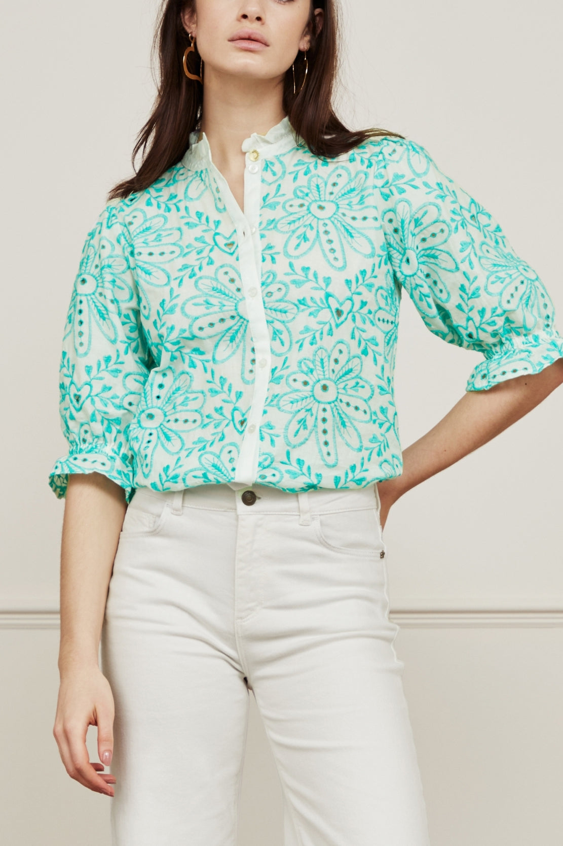 Meggy Broderie Blouse Fabienne chapot - second hand