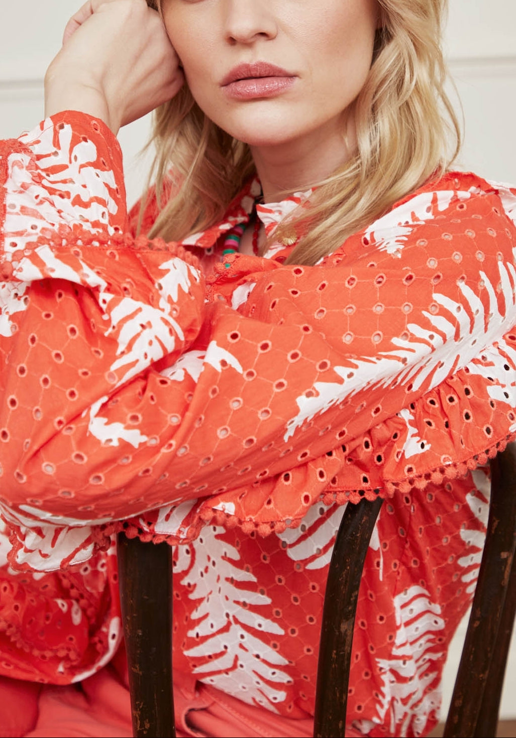 Josie Broderie Blouse Fabienne chapot - second hand