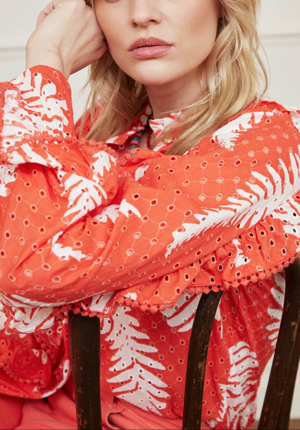 Josie Broderie Blouse Fabienne chapot - second hand
