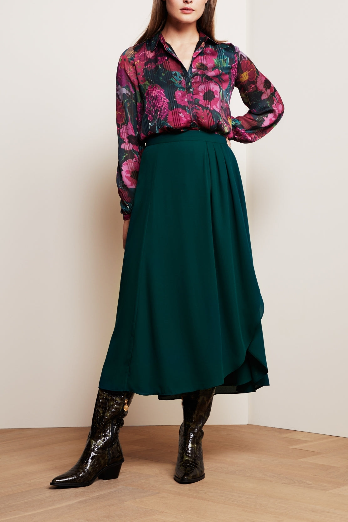 Georgetta Solid  Skirt Fabienne chapot - second hand