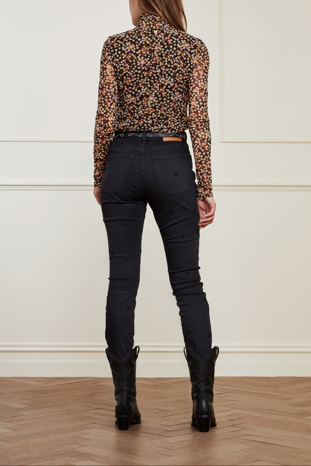 Eva Slim Embro Trousers Fabienne chapot - second hand