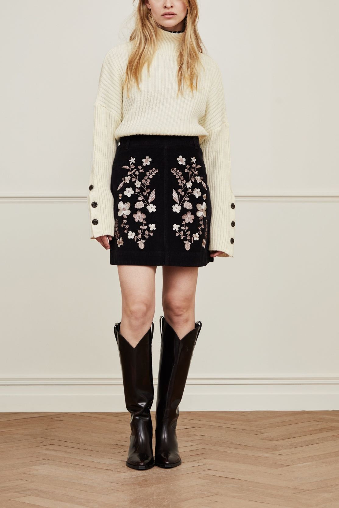 Victoria Embro skirt Fabienne chapot - second hand