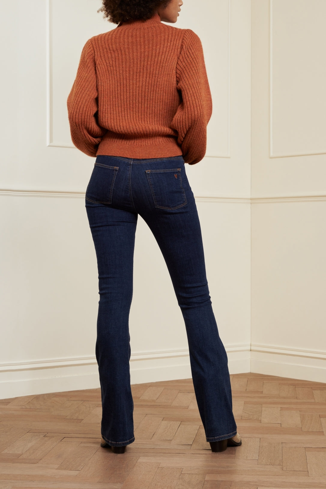 Eva Denim Flare Trousers Fabienne chapot - second hand