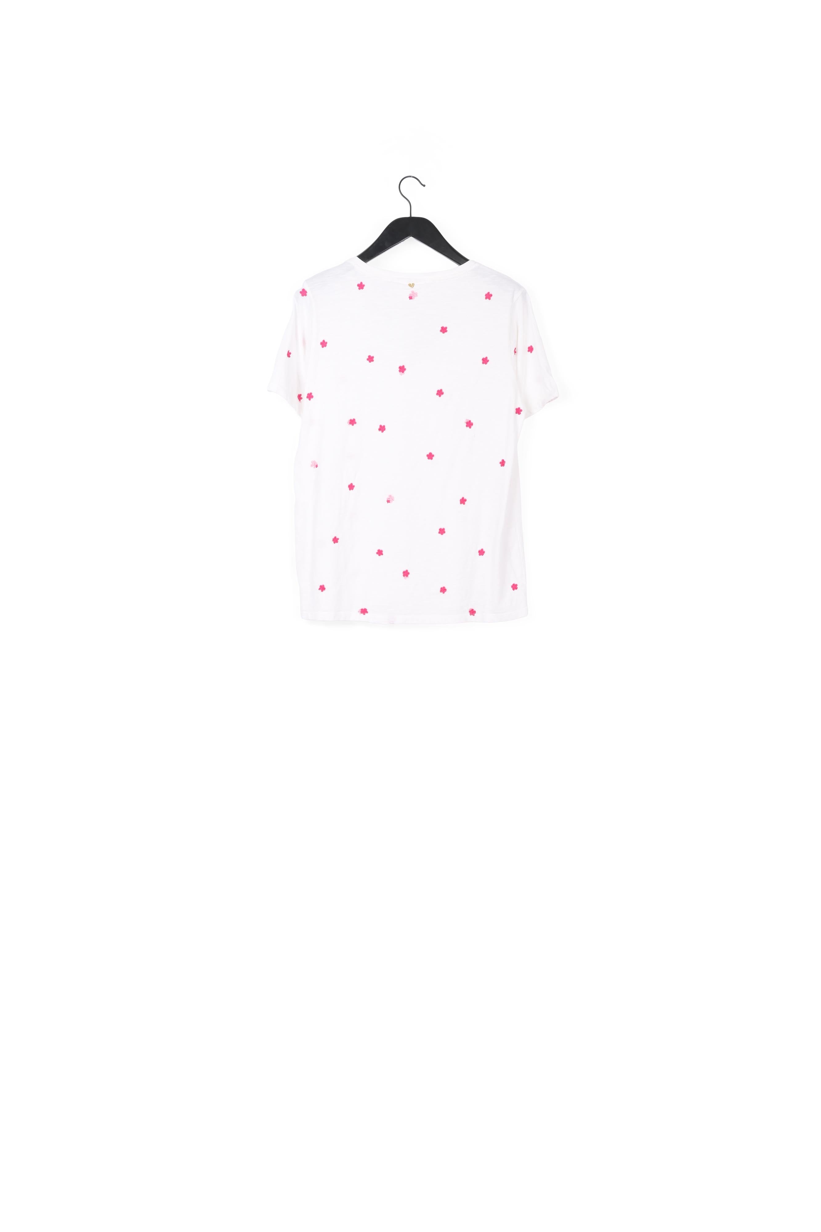 Phill V-neck Pink Flower T-shirt Fabienne chapot - second hand