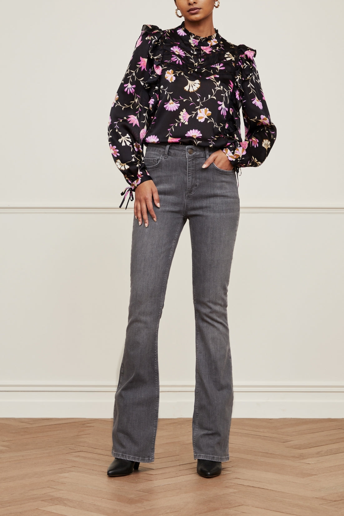 Eva Denim Flare Trousers Fabienne chapot - second hand