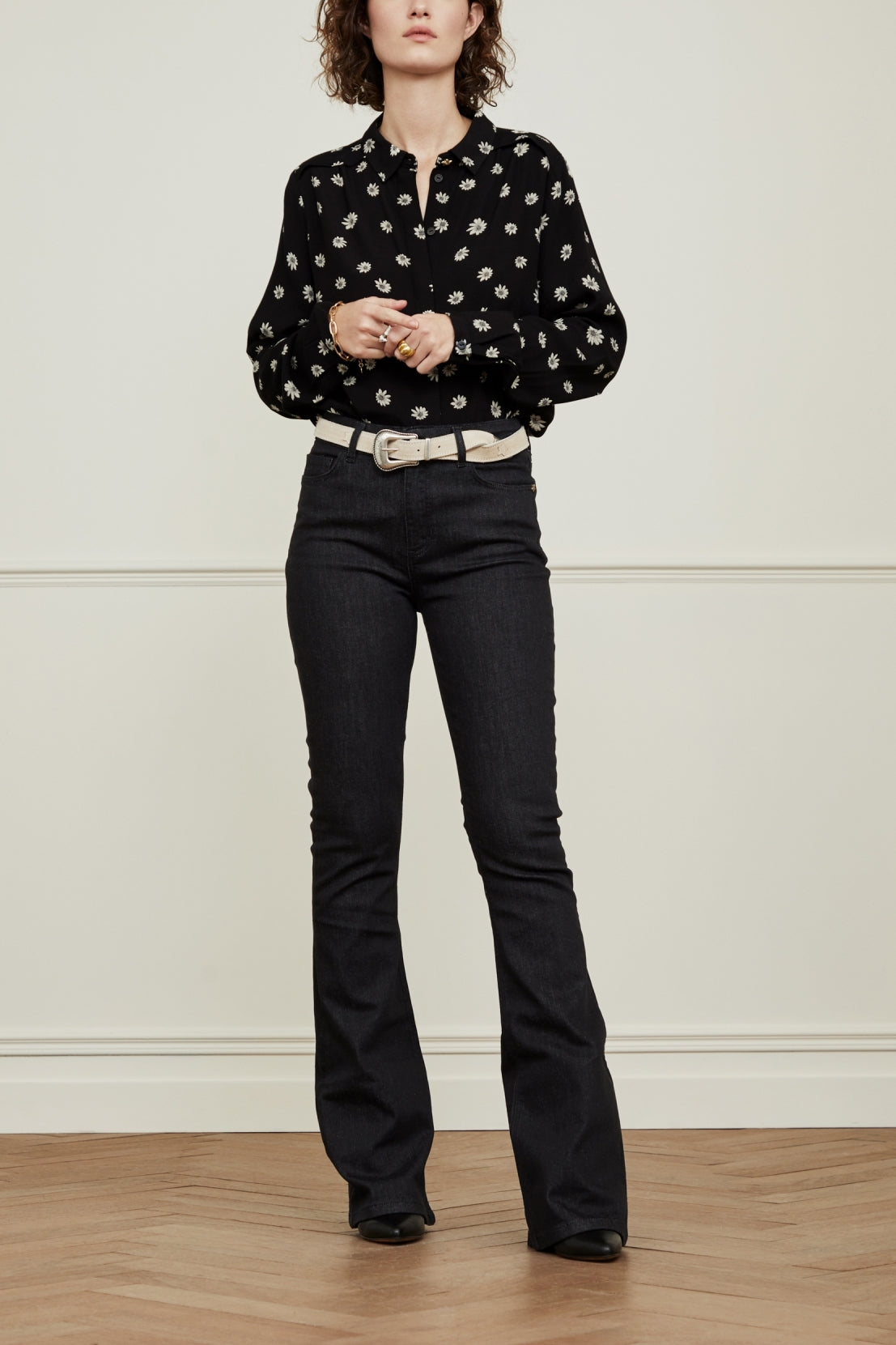 Eva Denim Flare Trousers Fabienne chapot - second hand