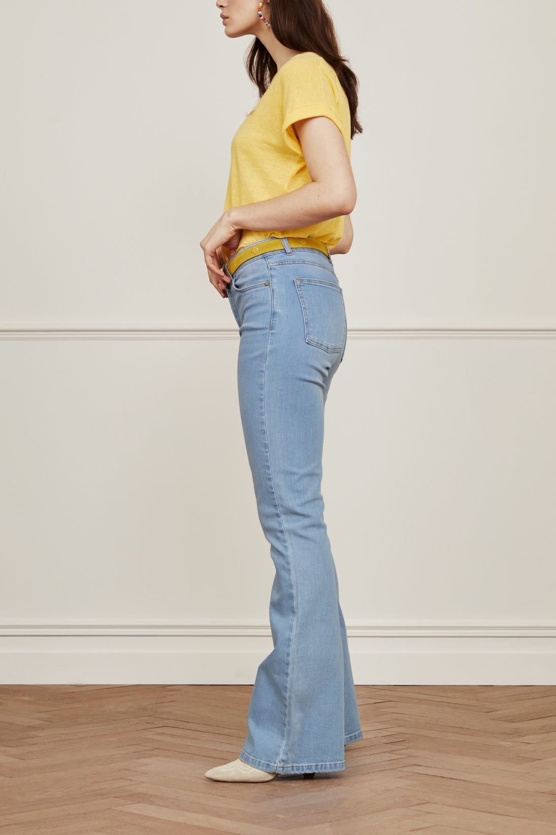 Eva Denim Flare Trousers Fabienne chapot - second hand