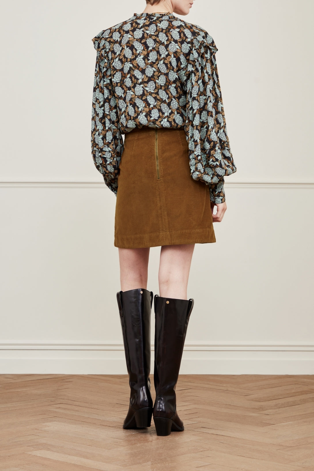 Vivian cord Skirt Fabienne chapot - second hand