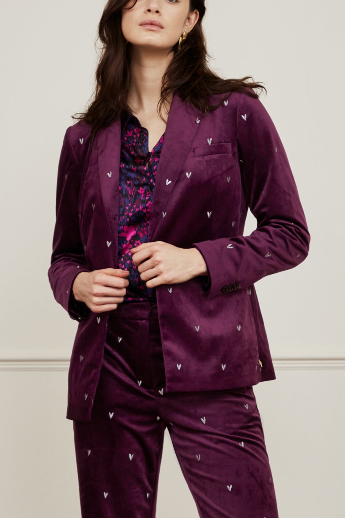 Puck Velvet Blazer Fabienne chapot - second hand