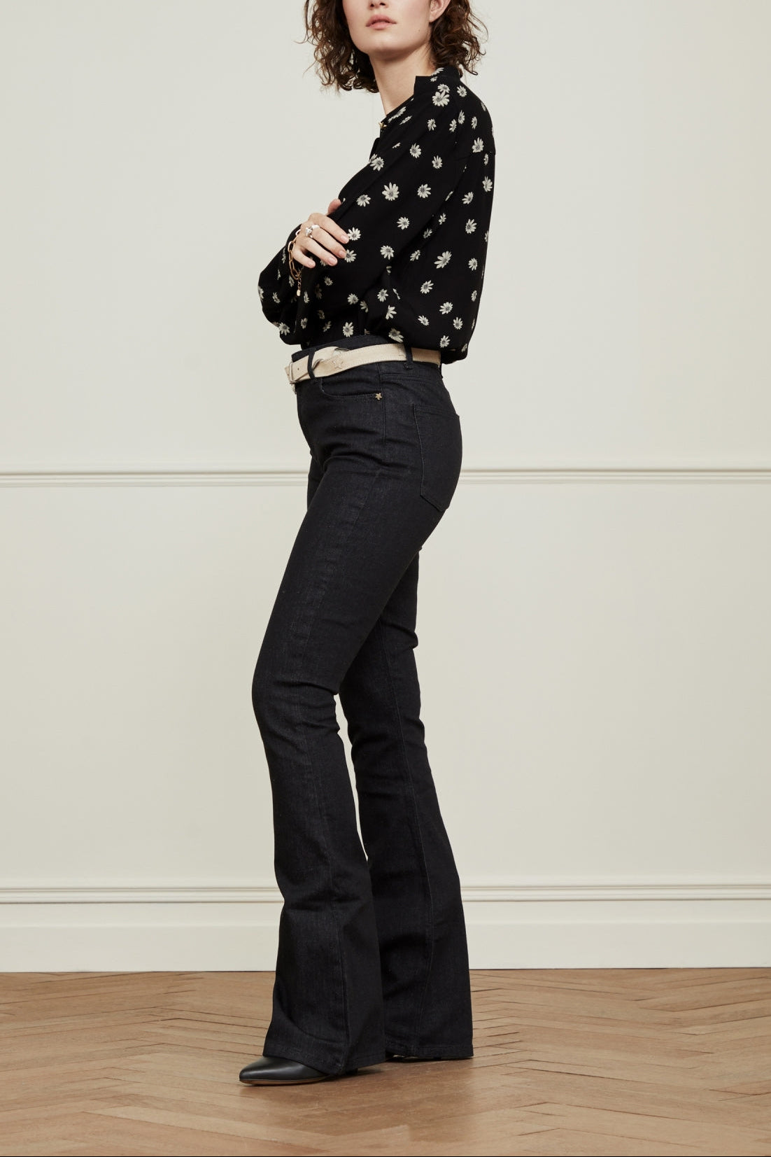 Eva Denim Flare Trousers Fabienne chapot - second hand