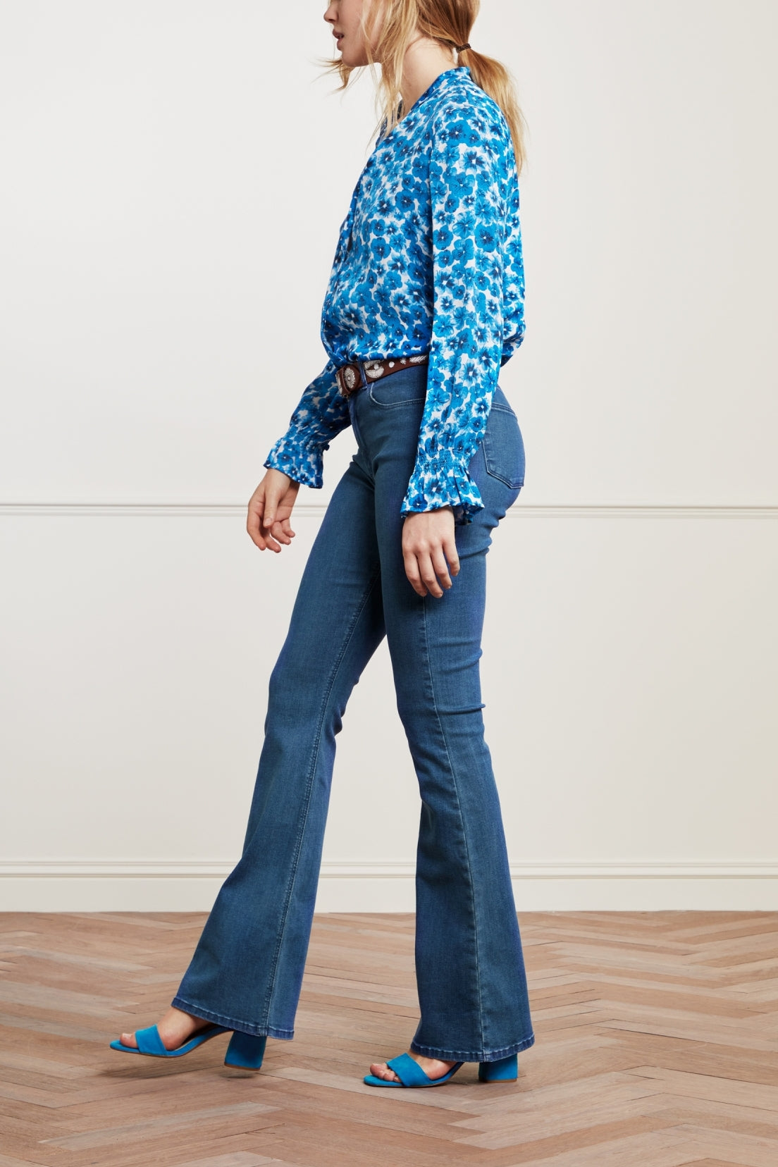 Eva Denim Flare Trousers Fabienne chapot - second hand