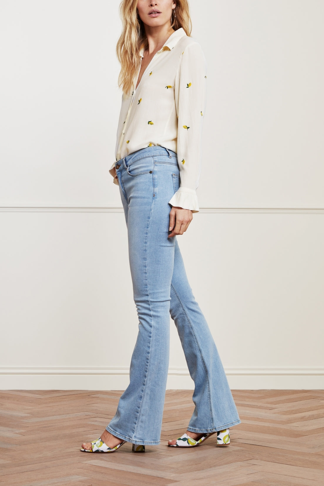 Eva Denim Flare Trousers Fabienne chapot - second hand