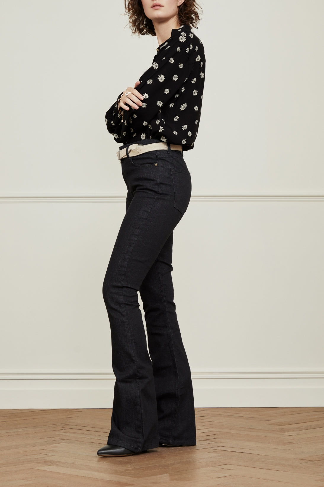 Eva Denim Flare Trousers Fabienne chapot - second hand