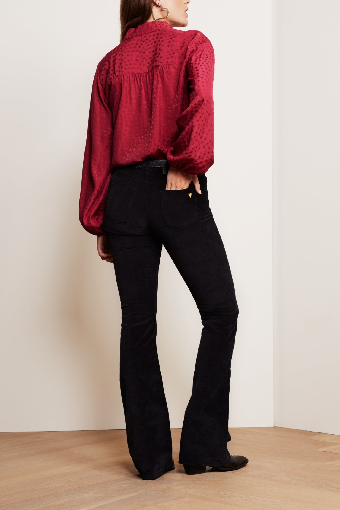 Eva Corduroy Flare Trousers Fabienne chapot - second hand