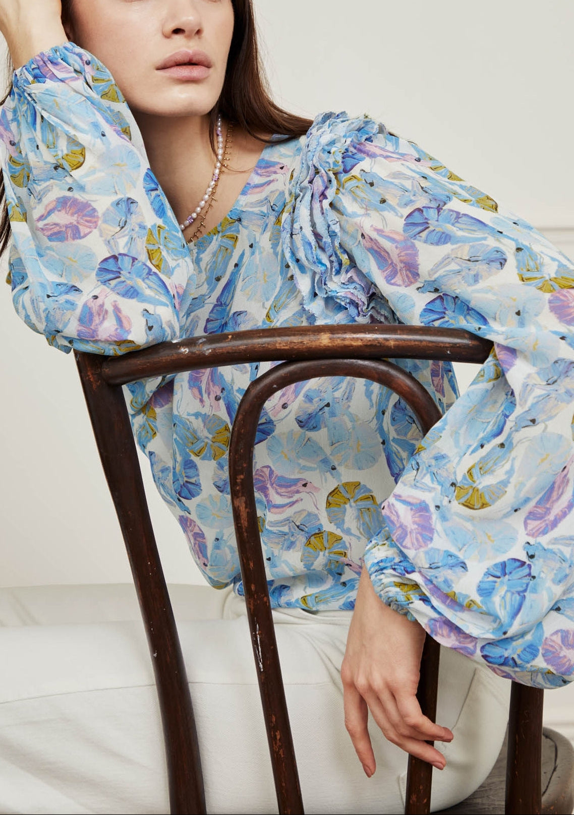 Azure Top Fabienne chapot - second hand