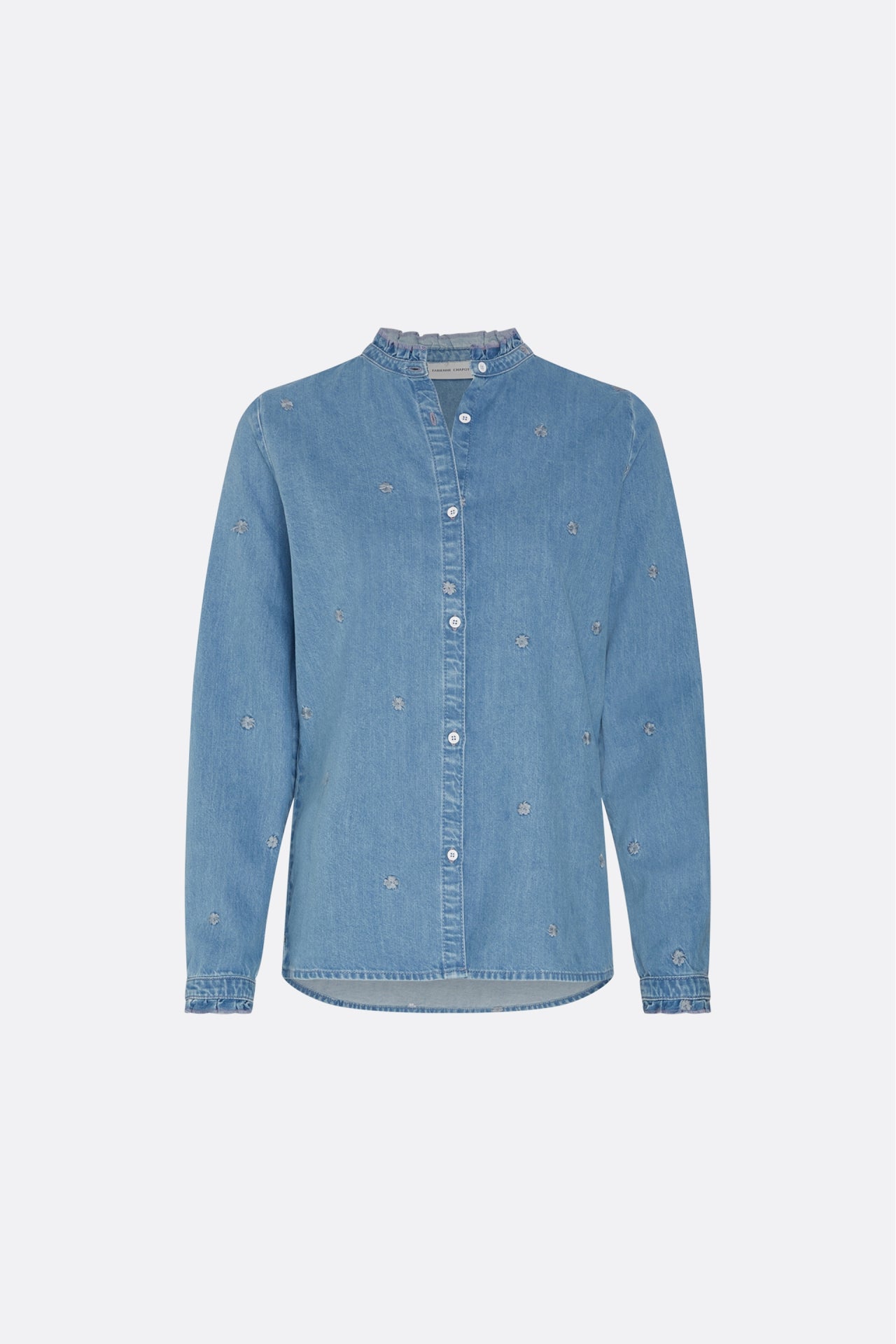 Frida Ruffle Denim Blouse Fabienne chapot - second hand