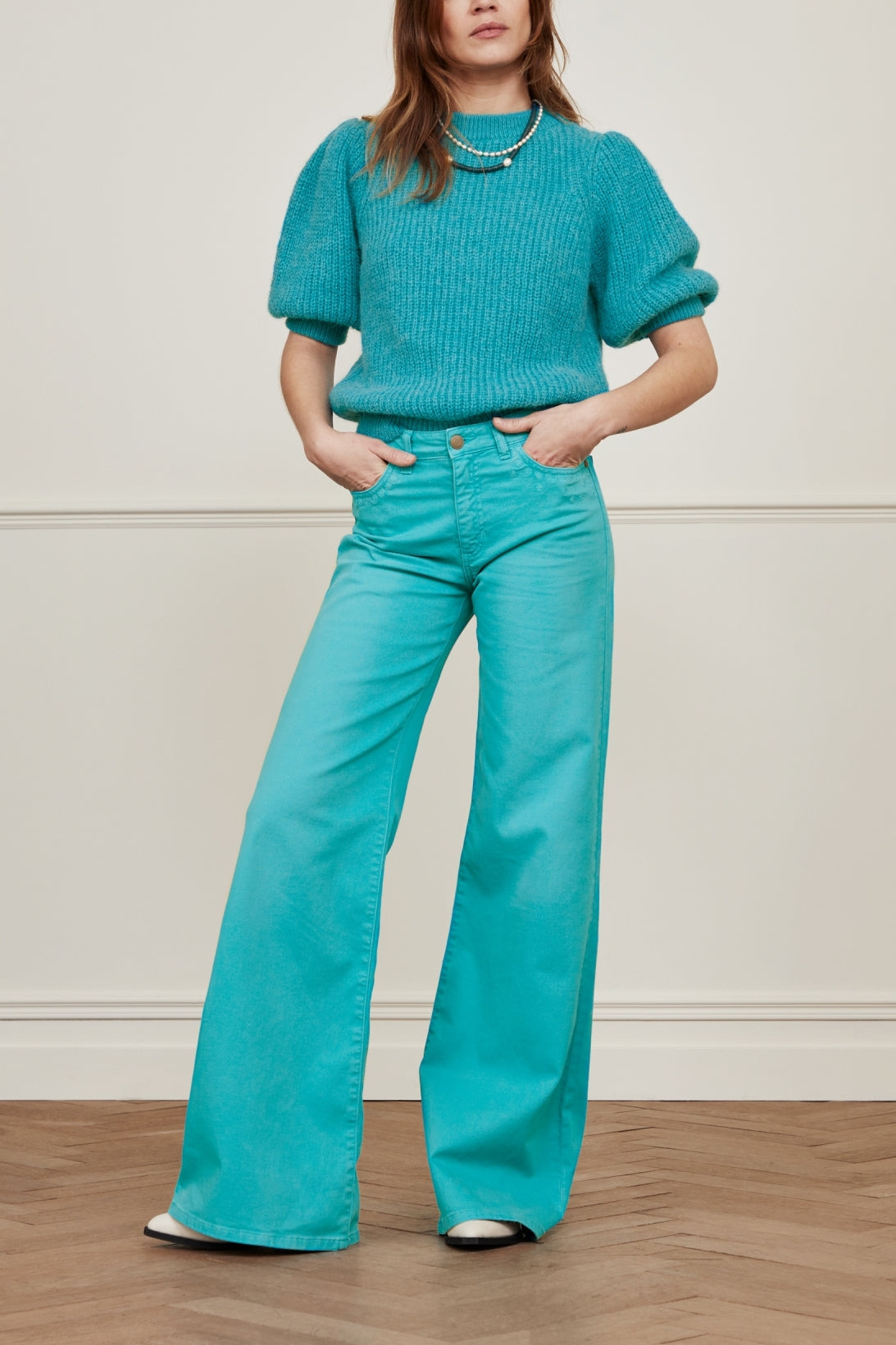 Eva wide leg trousers Fabienne chapot - second hand